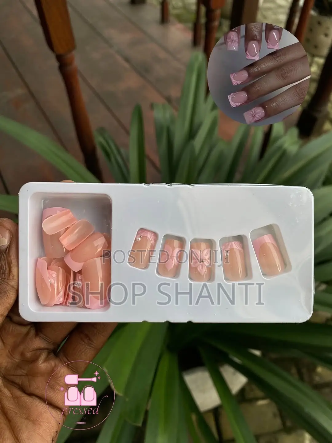 24pcs Basic Press-on Nails With Simple Cute Designs