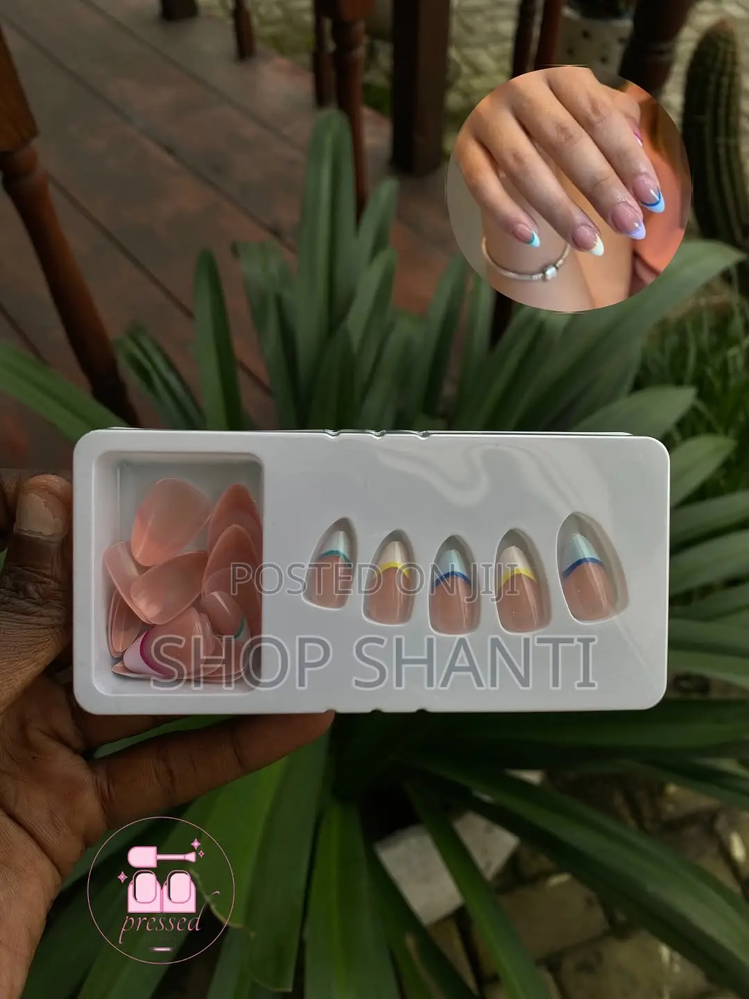 24pcs Basic Press-on Nails With Simple Cute Designs