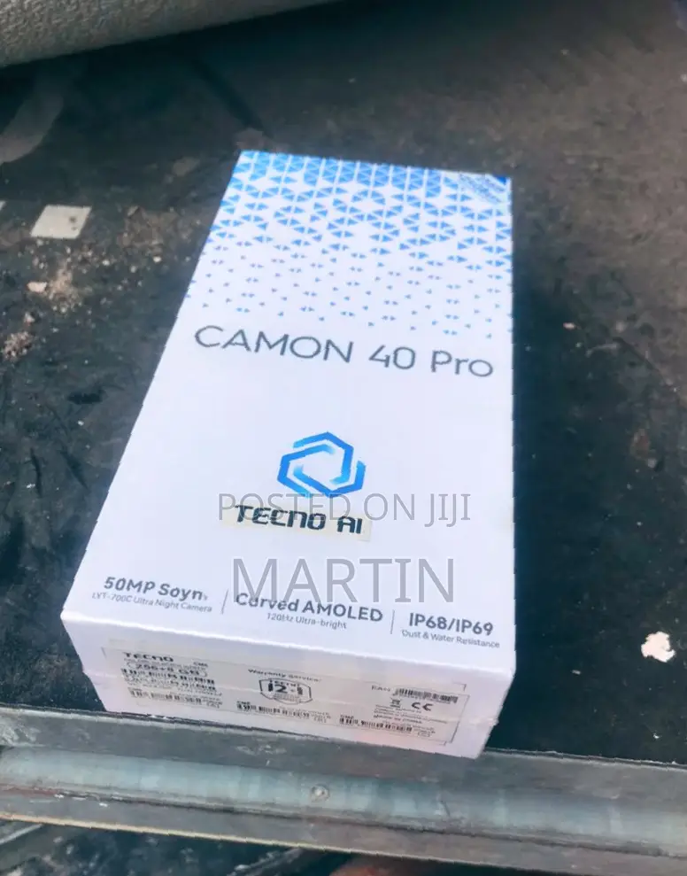 New Tecno Camon 40 Pro 5G 256 GB Blue