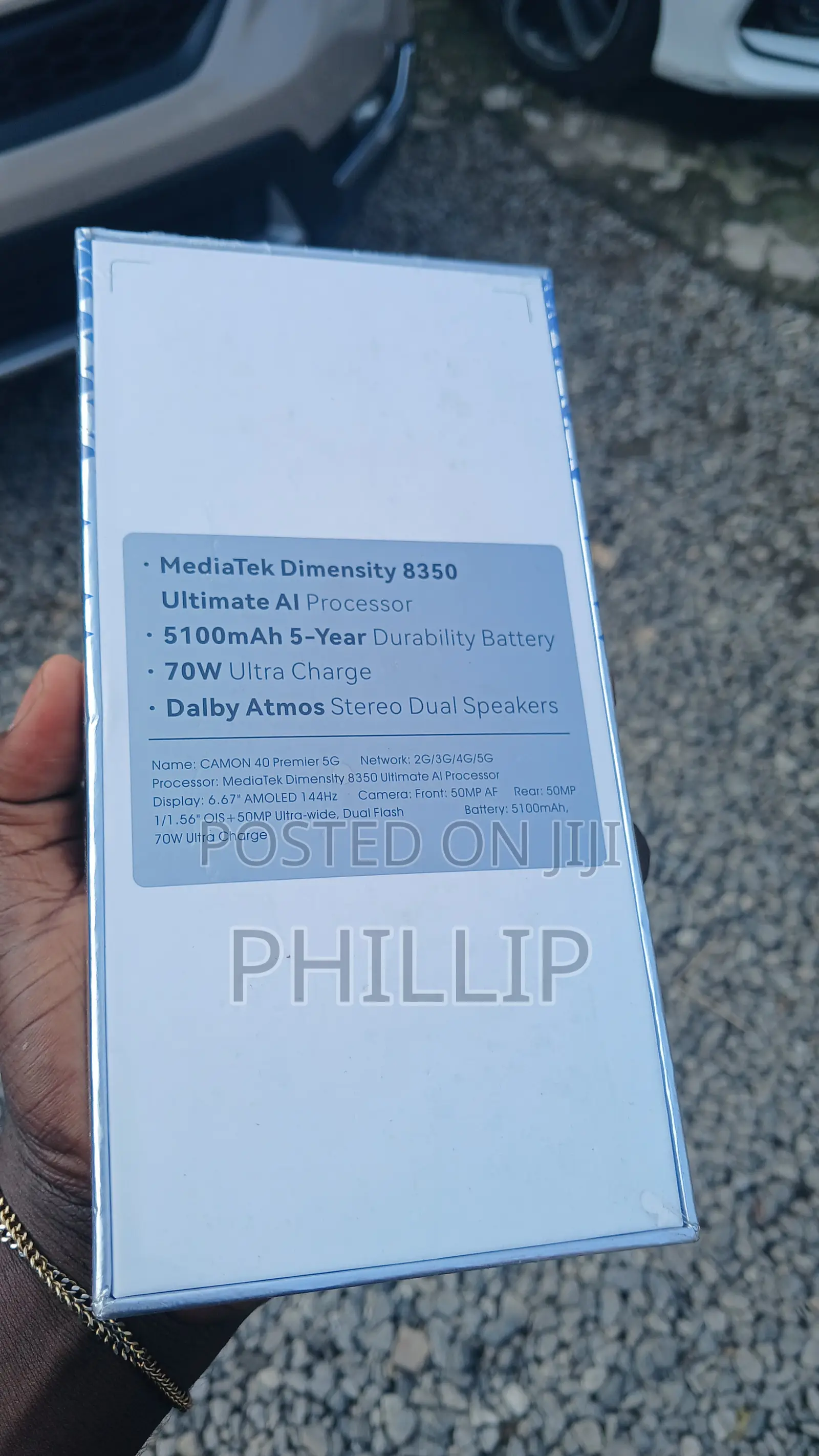 New Tecno Camon 40 Premier 5G 256 GB Silver