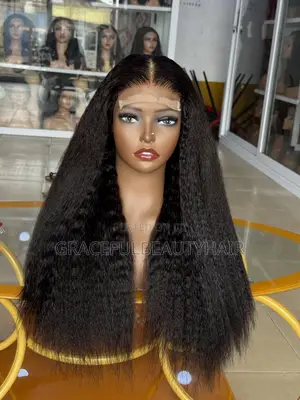 20 Inches Super Double Drawn Kinky Straight Wig Unit
