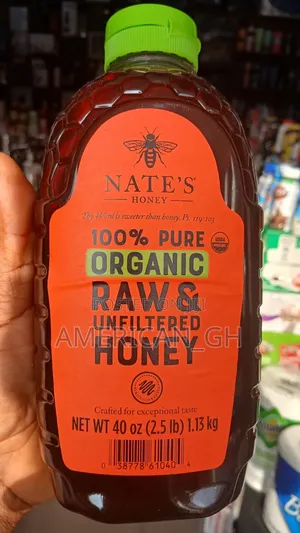 100% Pure Organic Raw and Unfiltered Honey, 1.13kg