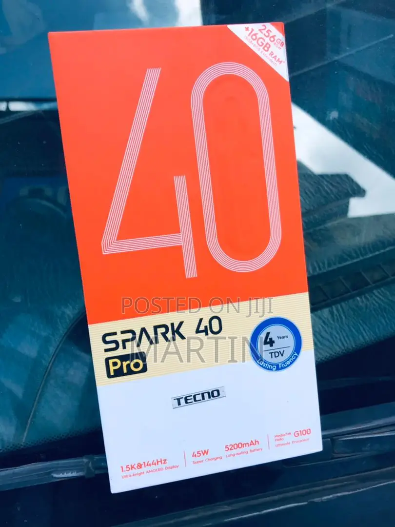 New Tecno Spark 40 Pro 256 GB Blue
