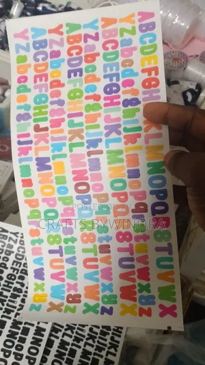 Large Alphabet Stickers – Multiple Colors
