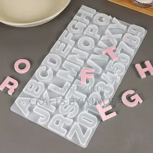 Alphabet Epoxy Resin Keychain Mould
