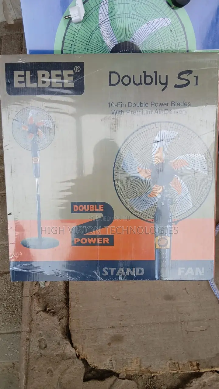 Double Power Elbee Standing Fan