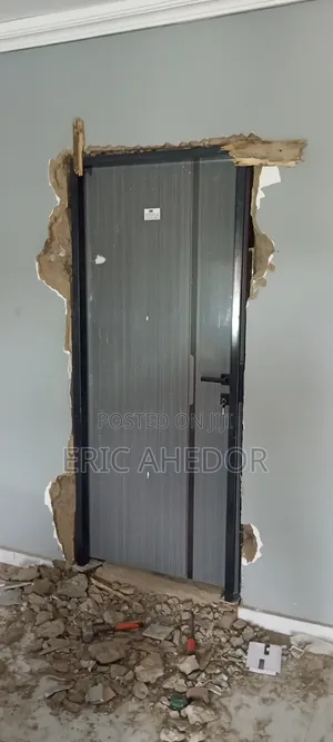 Full Metal Frame and Wooden Metal Door and Accessories