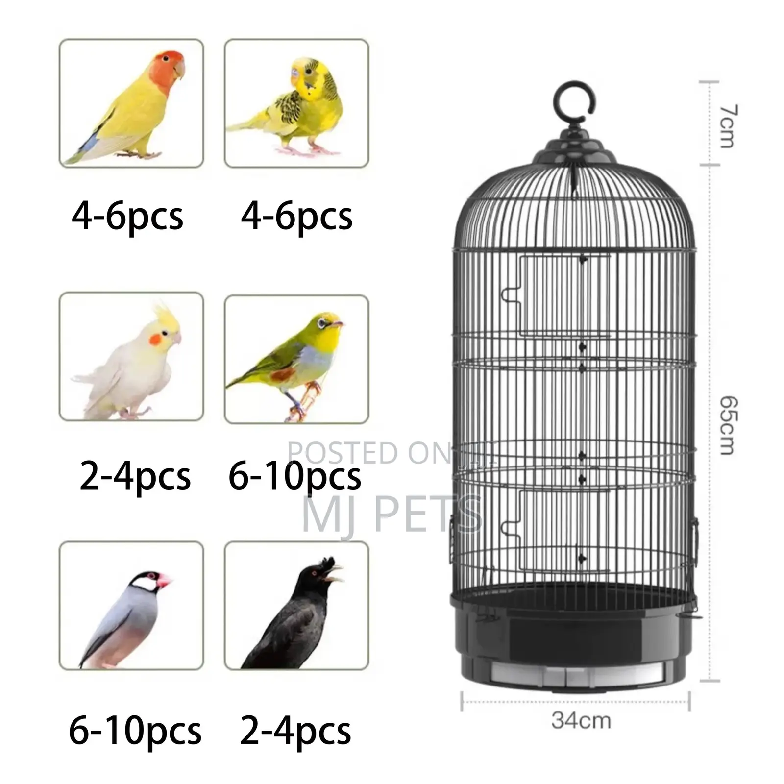 Round Parrot Cage