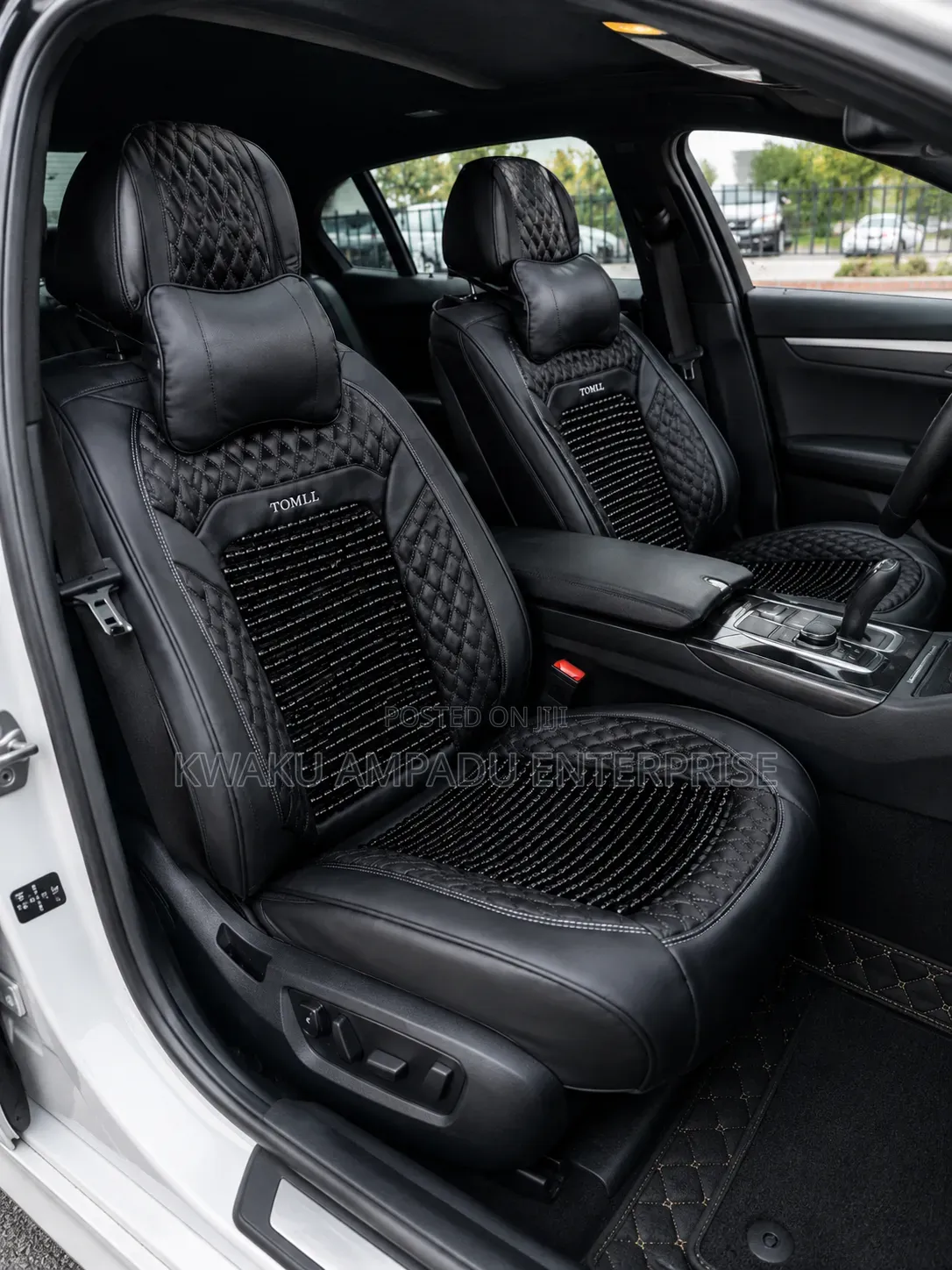 Original Beads Leather Tomll Seat Cover