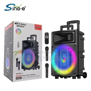 12 Inch Bluetooth Subwoofer Speaker With 2 Wireless Microphone