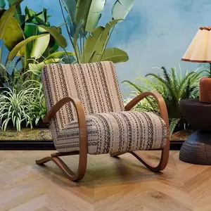 Vintage Stripe Lounge Chair