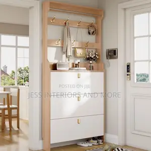 Standing Shoe With Coat Rack