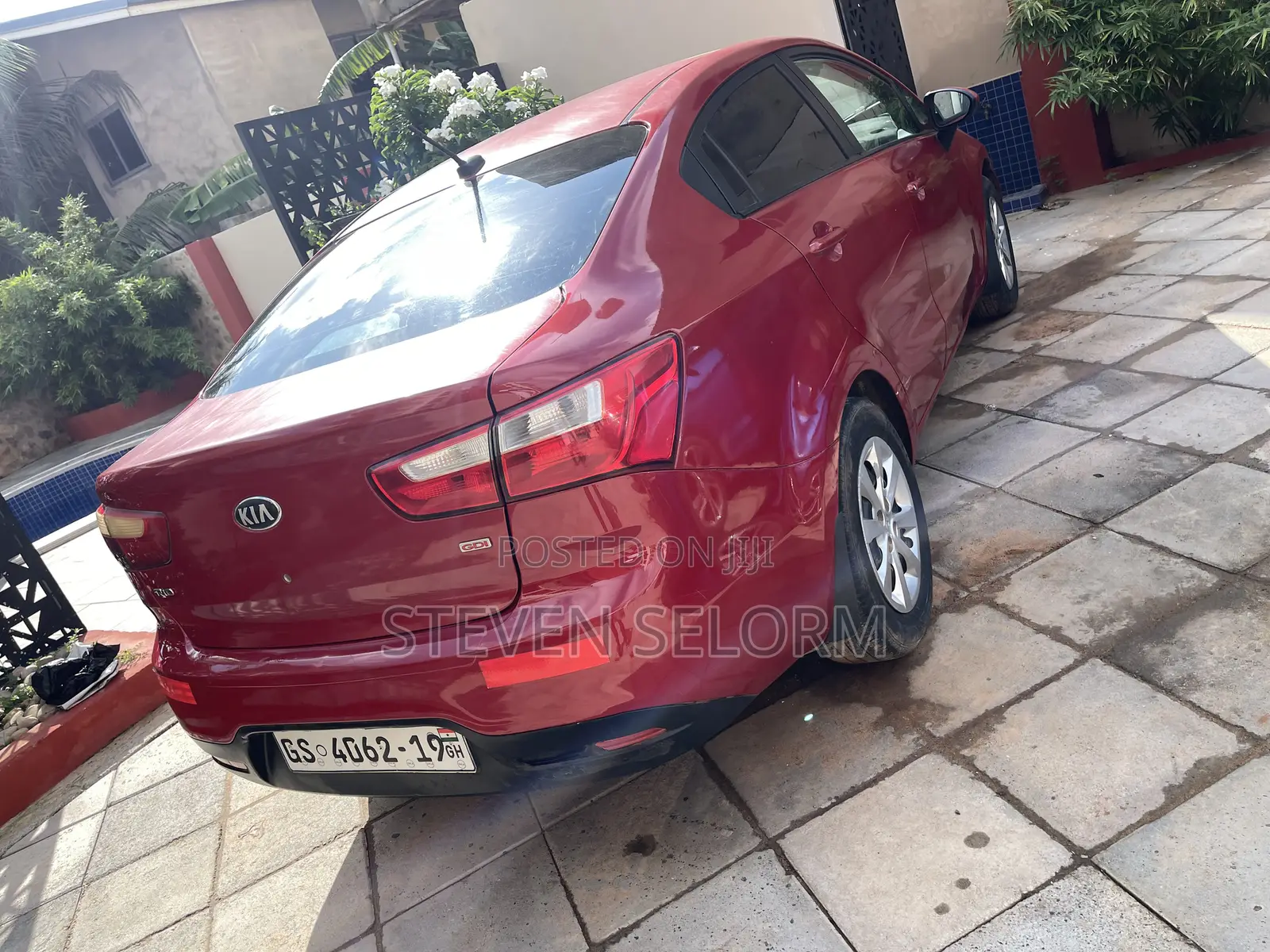 Kia Rio EX 4dr Sedan (1.6L 4cyl 6A) 2014 Red