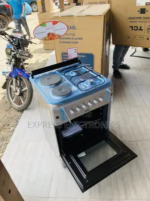 Brabd New 2-2 Stove Gas Electric Cooker Oven Rotisserie