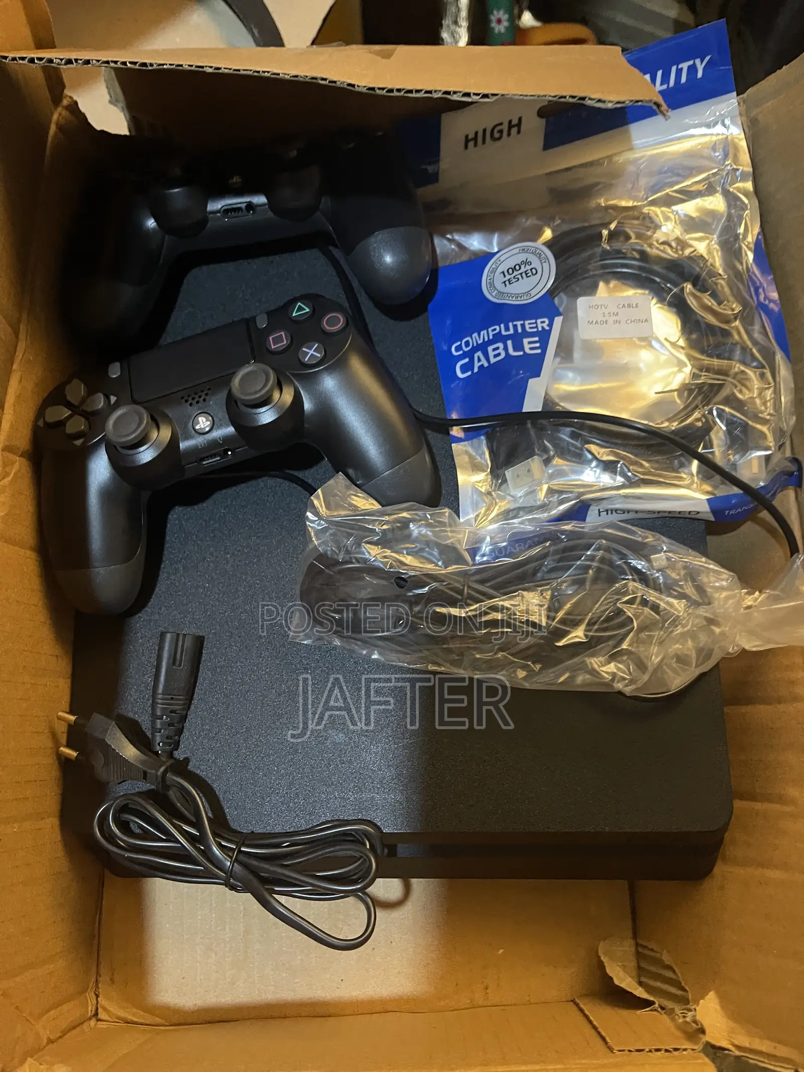 Ps4 Slim Loaded With 10 Games and 2 Controllers