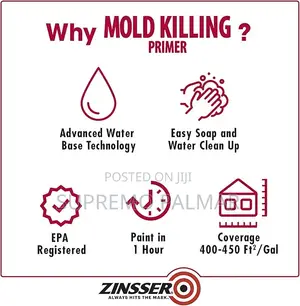 Zinsser Mold Killing Primer Paint, 3.78 Litres