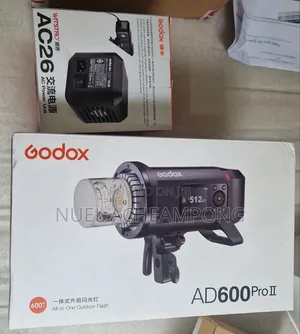 Godox AD600 Pro II, Outdoor Battery AC26 Power Unit for Indoor Use