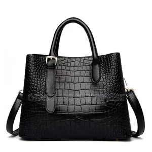 Crocodile Pattern Genuine Leather Bag