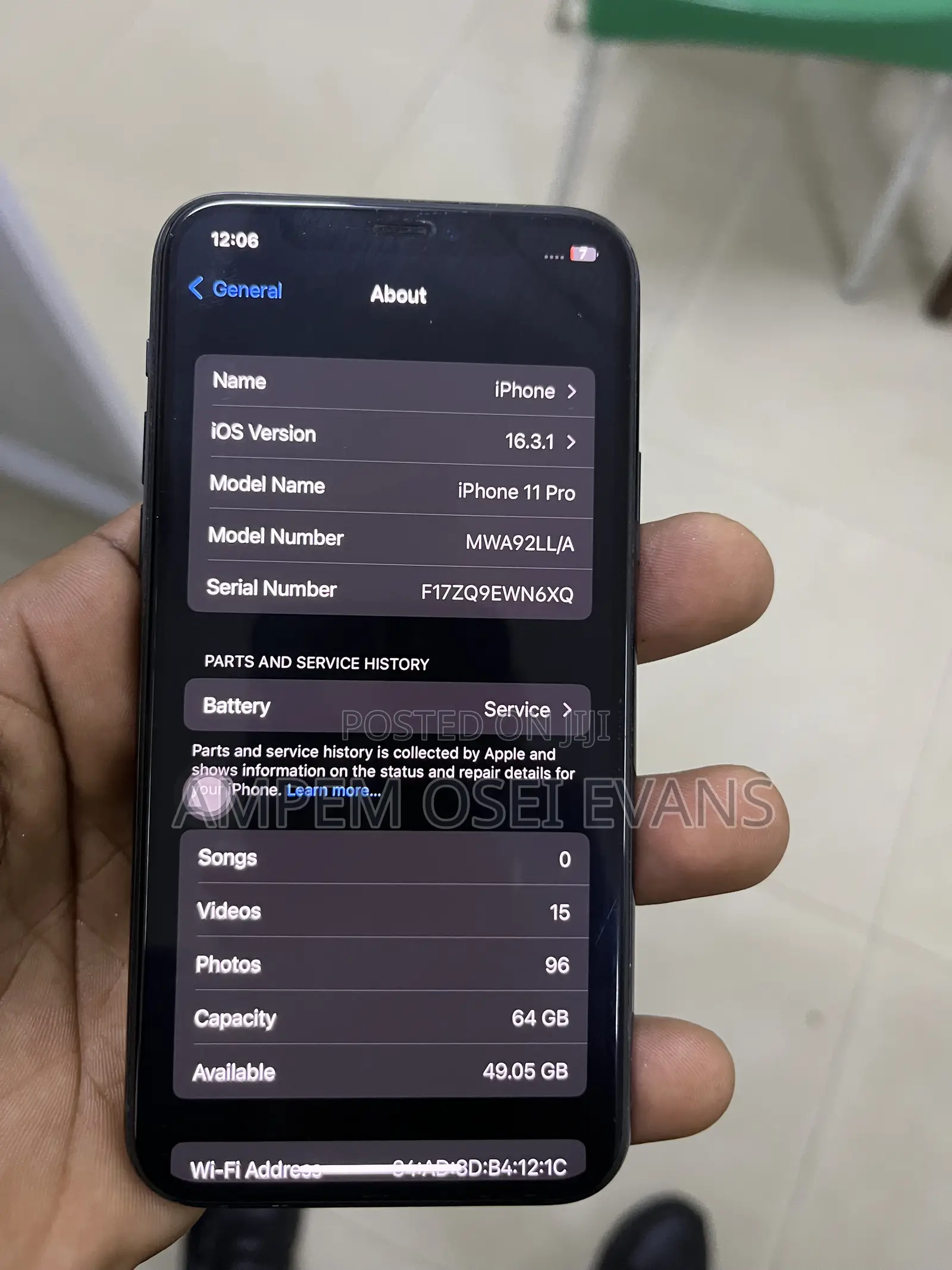 Apple iPhone 11 Pro 64 GB Black