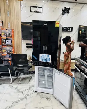 Unique Legacy 311L 2 Door Electric Refrigerator(Black)