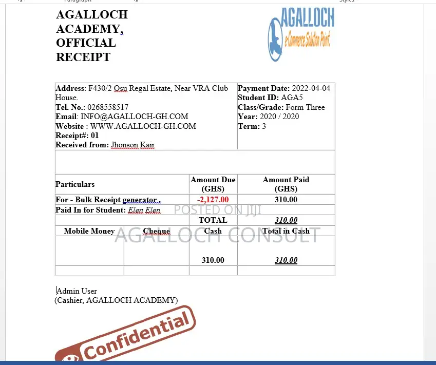 Agalloch School Software