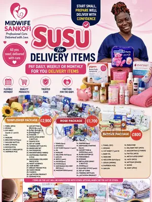 Midwife Sankofi Susu for Delivery Items