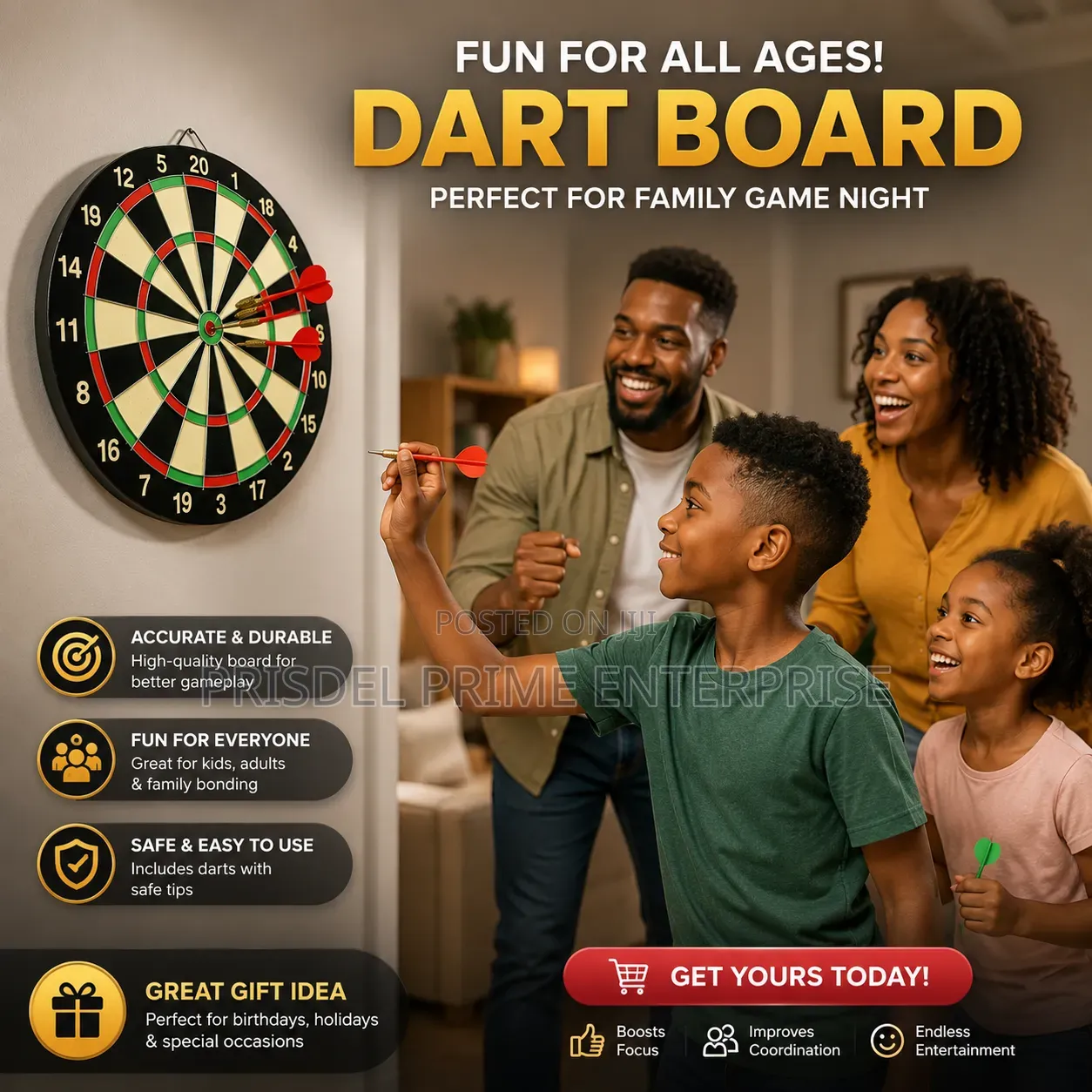 30cm Dart Game With 4 Arrows