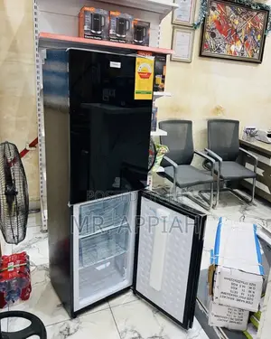 Long Lasting Nasco 2 Door Electric Refrigerator(Black) 