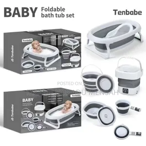 Foldable Baby Bath Set With Mini Washing Machine
