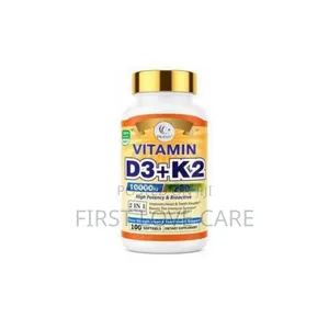 Duozi Vitamin D3+ 10000IU 200MCG 2in1 Support 100 Softgels
