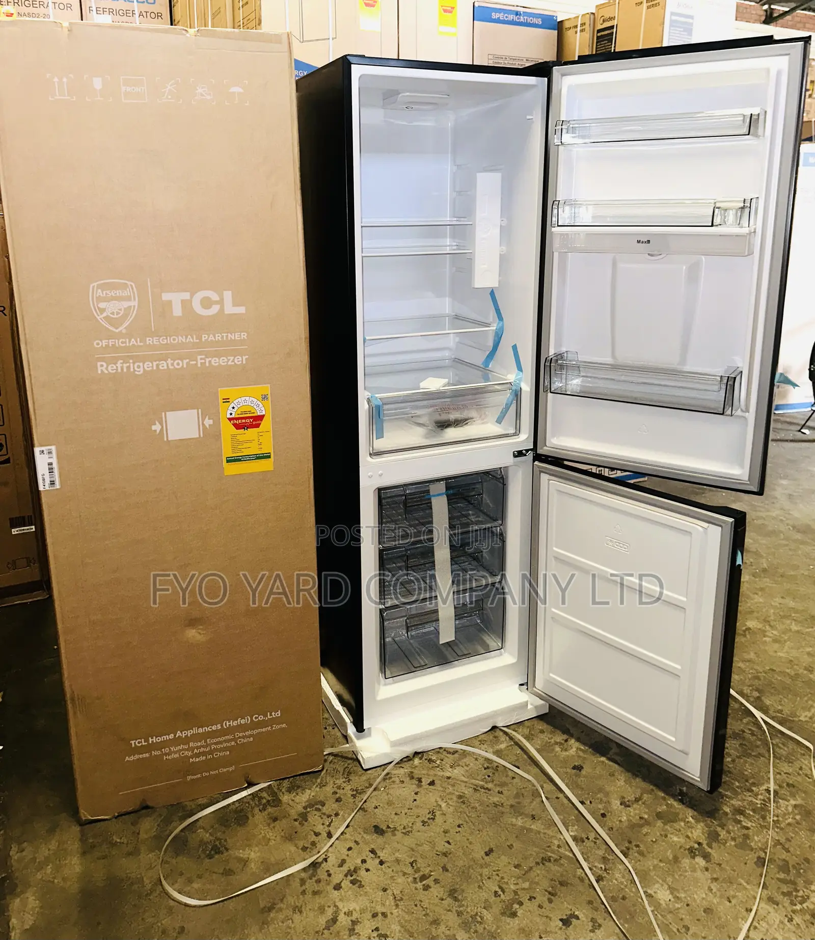 Original Made TCL Instant Cooling 309liters 2 Doors Refrigerator