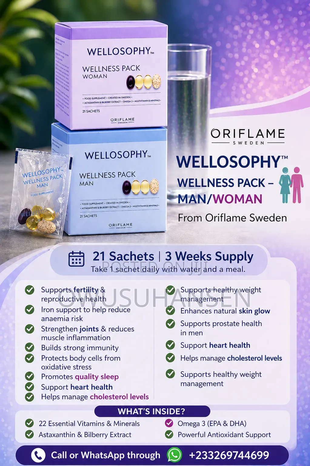 Food Supplement Man Woman (WELLNESS PACK)