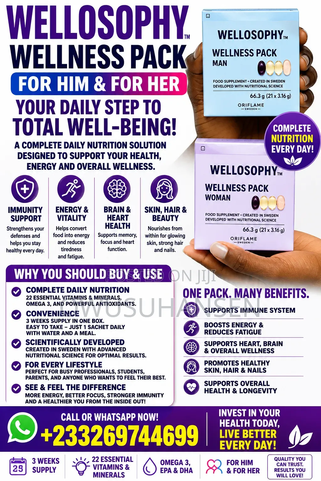 Food Supplement Man Woman (WELLNESS PACK)