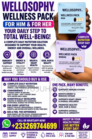 Food Supplement Man Woman (WELLNESS PACK)