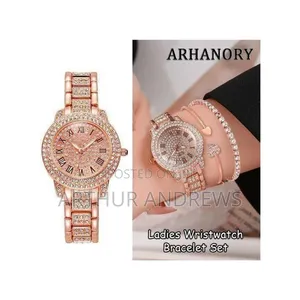 ARHANORY 3 in 1 Women's Wristwatch Bracelet'
