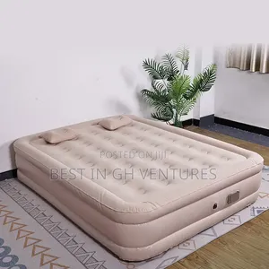 Double Raised Airbed With Inbuilt Pump