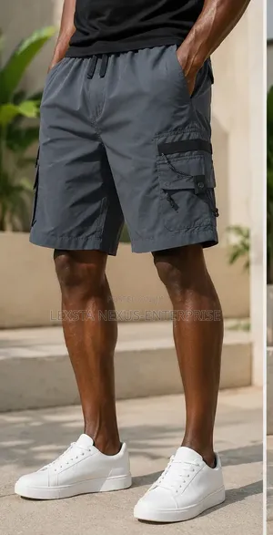 Cargo Shorts -Black, Grey