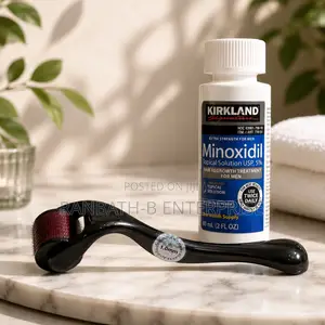 Kirkland Minoxidil 5% + Derma Roller Hair Growth Combo