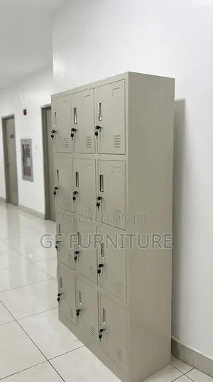 12 Locker Office Cabinet Strong Metal