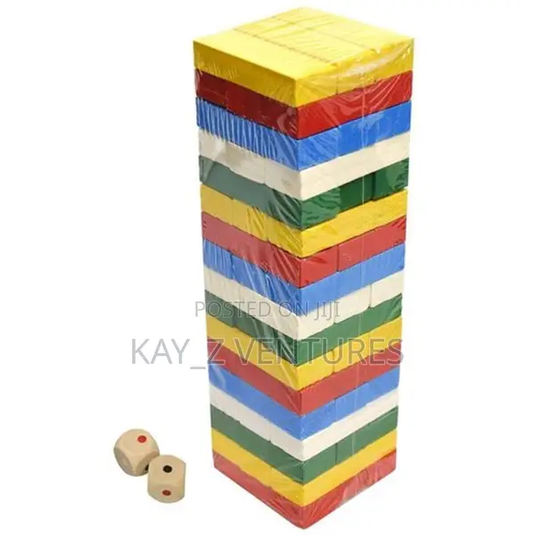 Wooden Jenga Blocks Game