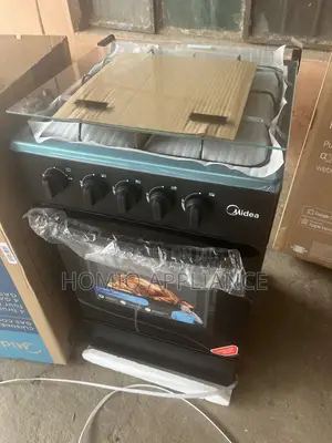 Midea 50×50 4 Burner Gas Cooker| Black Mirror [SP5055T082-B]