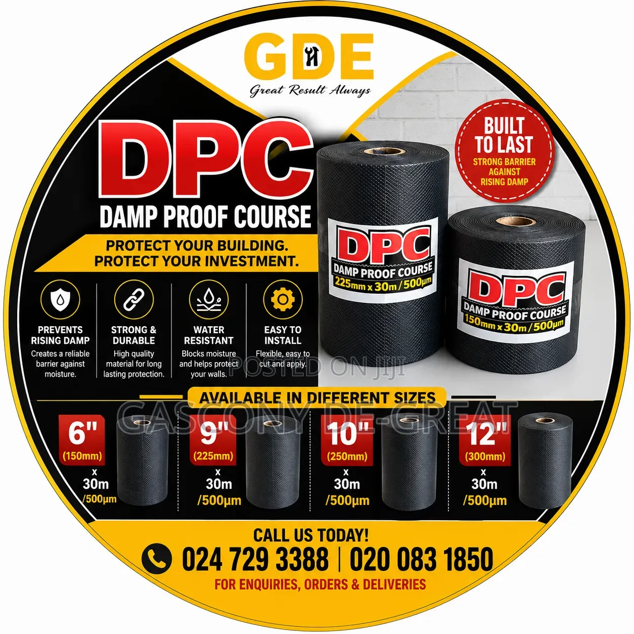 Damp Proof Course-DPC 6" (150mmx30m)