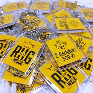 Keyholder With Nice Branding , Poly Bags, Sticker Print, Name Tag, ID