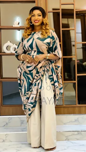 Chic Boubou+ Wide Leg Pants Set