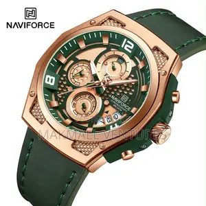 Naviforce Chronograph Men Leather Watch (NF8051)