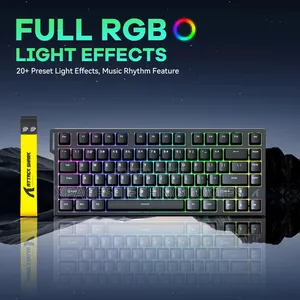 ATTACK SHARK R82 HE Rapid Trigger Magnetic Switch Keyboard, Black