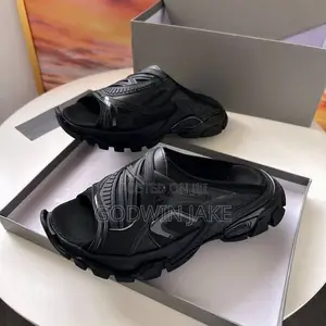 Balenciaga Track Mule Slides – Premium Unisex Designer Comfort Sandals