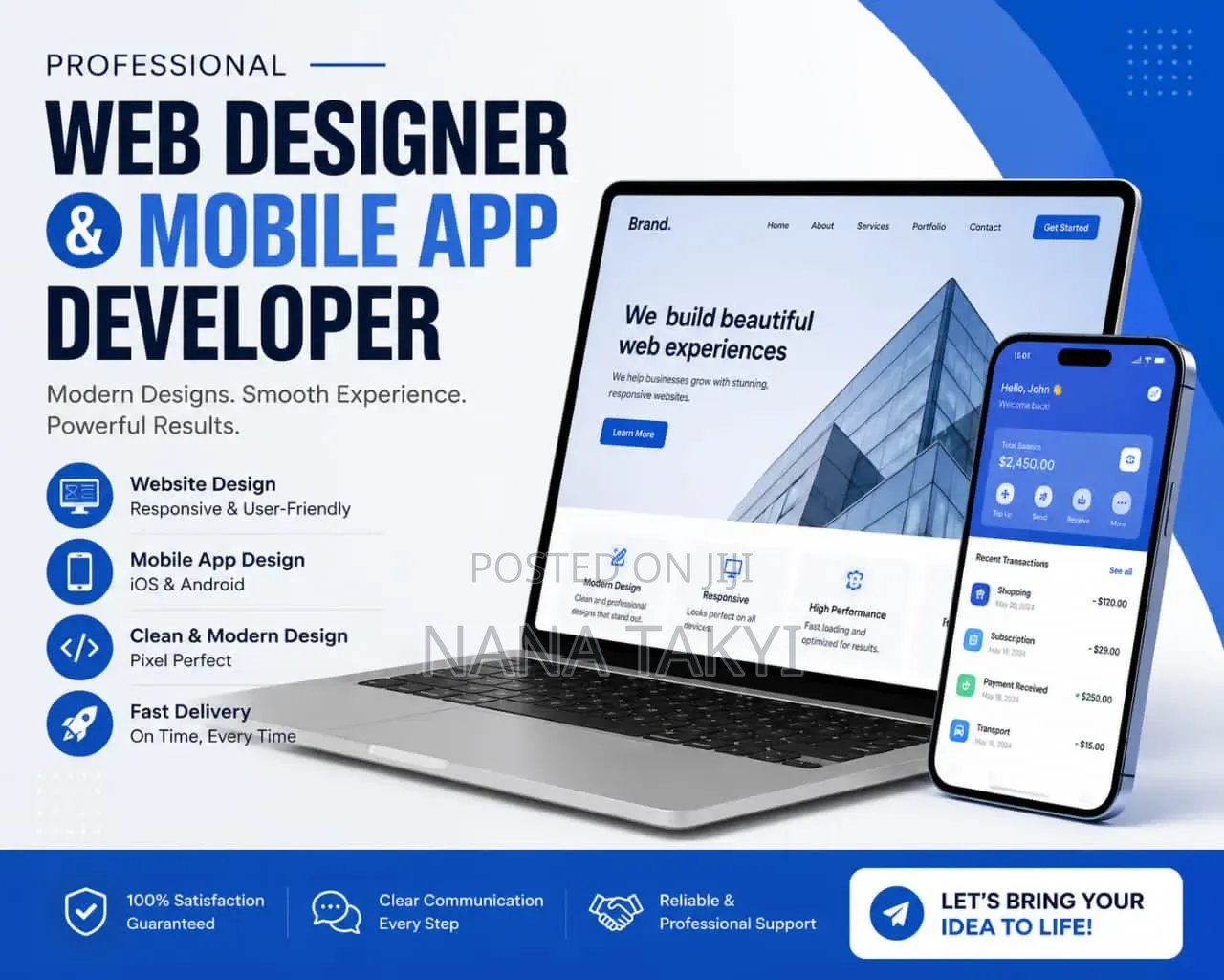 Professional Web Design and Mobile App Services