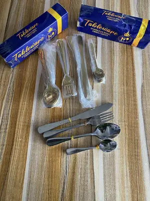 Stainless Steel Cutlery Set(24 Pieces)-Gold Silver