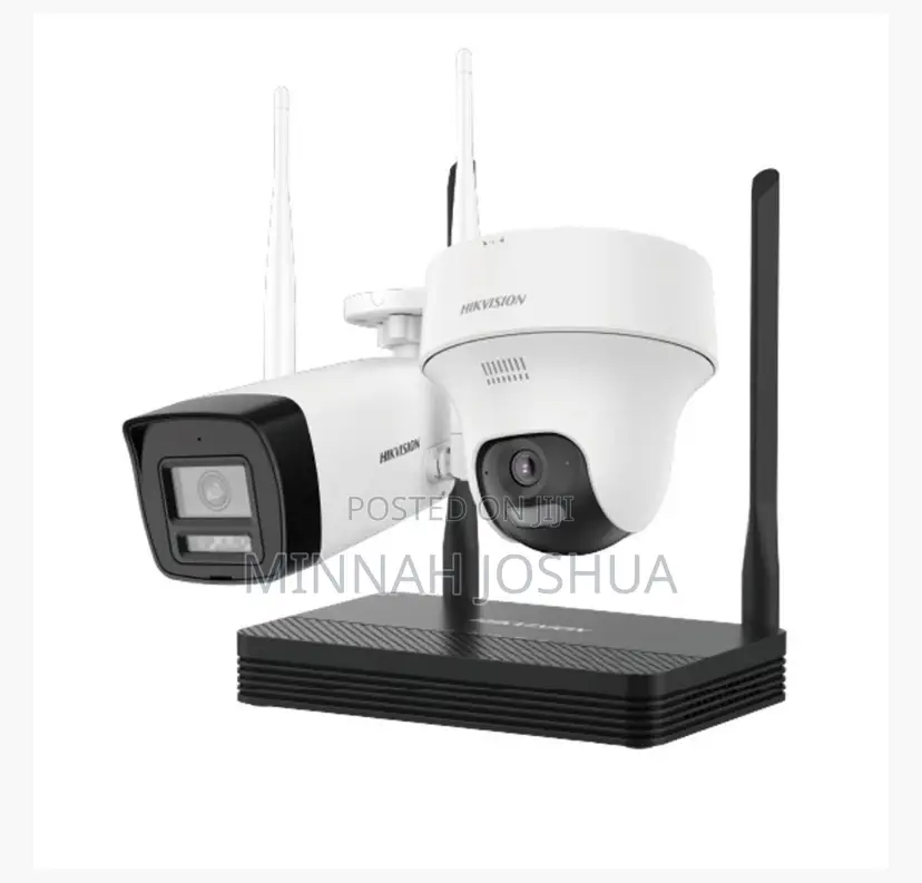 HIKVISION 4MP H.265 One Bullet + One Turret WiFi NVS